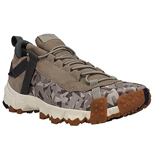 PUMA Mens Trailfox Camo Shoes, Size: 8 D(M) US, Color: Elephant Skin/Whisper White