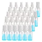 30 PCS 1oz Clear Plastic Mist Spray Bottle,Mini Spray Bottles,Transparent Travel Bottle,Portable...