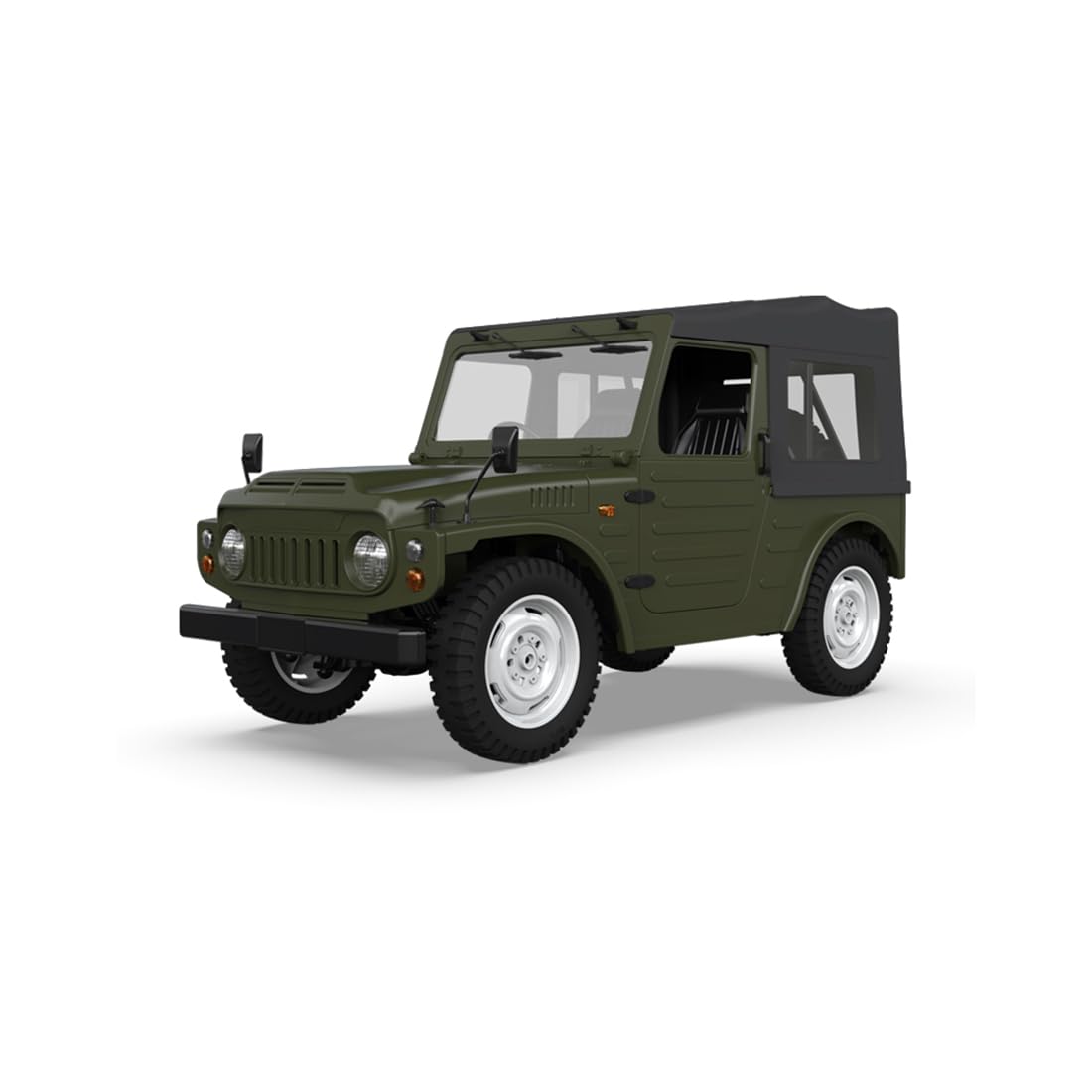 1/10 4WD RC Crawler 2,4 GHz Offroad Truck con luz LED y transmisión de 2 marchas
