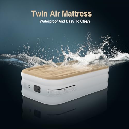 Ezyrest 860011662631 18 Inches Twin Air Mattress For Camping & Guest, Antileak Blow Up Mattress With Soft Flocked Top, Portable & Foldable Air Mattress Twin thumb #5