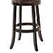 Boraam Augusta Bar Height Swivel Stool, 29-Inch, Cappuccino, 2-Pack