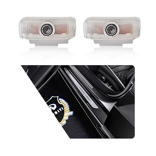 2pcs Car Door Lights Projector Puddle Light fit for FX37 FX50 G37 G25 Q50 Q60 M25 M35 M37 QX56 QX70 QX80 Car Accessories (Infiniti Gold)