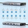 USB C Laptop Docking Station Dual Monitor HDMI for Dell/Lenovo/HP Laptop 14 in 1 USB C Hub Multiport Adapter Dongle Dock USB C to 2 HDMI 4K+DisplayPort+Ethernet+4USB+2USB C+100W PD Charger+SD/TF+Audio #1