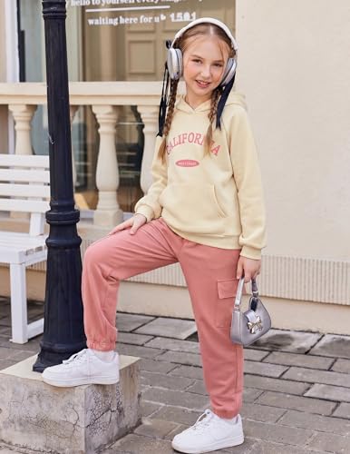 Image of Arshiner 2 Pieces Girls Outfits Fall Sweatsuits Sweatshirts and Sweatpants