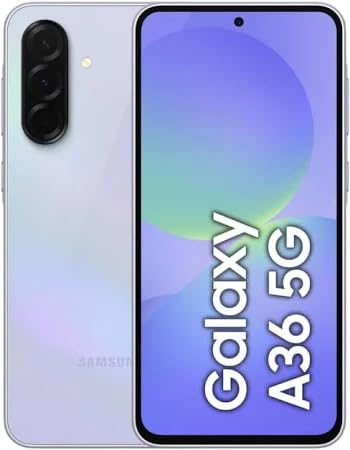Samsung Galaxy A36 5G, smartphone Android, 128 GB di memoria, 6 GB di RAM, fantastica lavanda, aggiornamenti del sistema operativo 6x, display grande, processore Octa-Core (versione Emirati Arabi