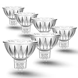ALIDE MR16 7W Led Bulbs Replace 50W 75W Halogen, GU5.3 MR16 2700K Warm White,12V Low Voltage MR16 Bulb Spotlight for Outdoor Landscape Flood Track Recessed Track Lighting,600lm,38 Deg,6 Pack