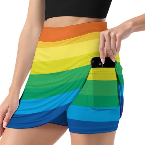 Jupe de tennis anti-frottement pour femme avec short et poche active