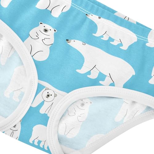 Cute White Polar Bears Toddler Girls's Underwear 2T 202c18844