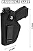 Gun Holster for Men/Women, 380 Holster, Pistol Holster for Glock 43x, IWB/OWB 9mm Holsters, Fits Glock19,17,23,26,27,42,43 S&W M&P Sig (Black)
