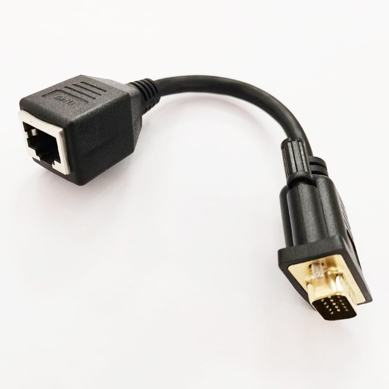 Wiring Connecting Terminals - NCHTEK VGA 15Pin DB15 D-Sub 15 Male to RJ45 Female Connector Converter Extender Adapter Cable About 15CM/1PCS