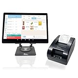 Mobile POS Cash Register 10.1” Tablet 2“ Receipt Printer Lifetime Software app for Small Business Restaurant Retail Grocery Convenience Mobile Food Dining car Bubble Tea Coffee Shop Beverage Bakery