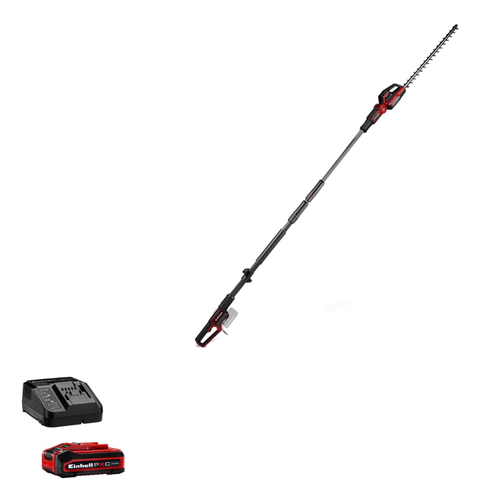 Einhell Professional Taille-haie télescopique sans Fil GP-HH 18/50 Li BL Power X-Change (18V, Longueur Coupe 50cm, Denture 25mm, Moteur sans Charbon, 8 Positions) avec Batterie 4,0Ah Plus et Chargeur