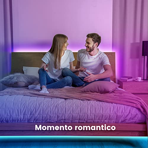 Striscia LED 10 Metri, Strisce LED Colorate Dimmerabili con Bluetooth e Sincronizzazione Musicale, Ideali per Interni, Luci LED per Camera da Letto, Decorazioni per Natale e Casa - Illuminazione - Immagine 3