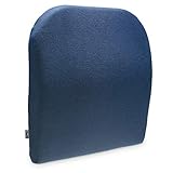 テンピュール(Tempur) クッション ダークブルー ランバーサポート 約36x36x7cm 背面用クッション 高さ調整板付き 137199