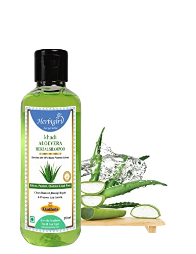 Image of Khadi Aloevera Shampoo (Paraben Free) 210ml