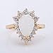 ZIS New Design White Fire Opal Water Drop 18K Gold Plated CZ Stone Engagement Jewelry Rings (8)