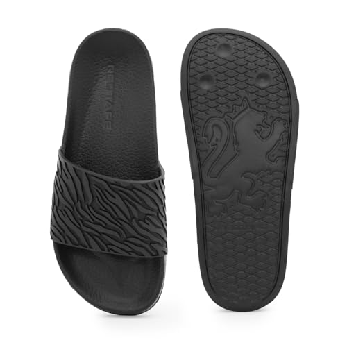 Image of Red Tape Womens Sliders in Slate Blue | Casual Pool Sliders | SLATE BLUE | 3 UK