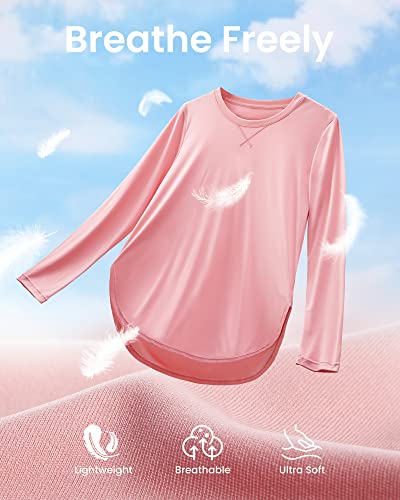 Image of G4Free Lightbreeze Womens UPF 50+ Long Sleeve Workout Tops Quick Dry UV Sun Shirt Running Gym Hiking Yoga Casual Lightweight