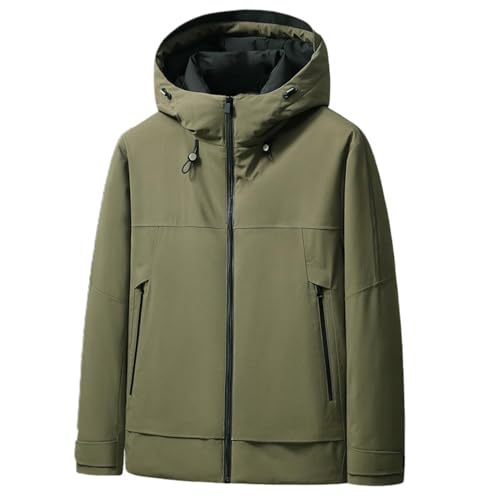 Veste chaude à capuche pour homme style de travail d'hiver décontracté