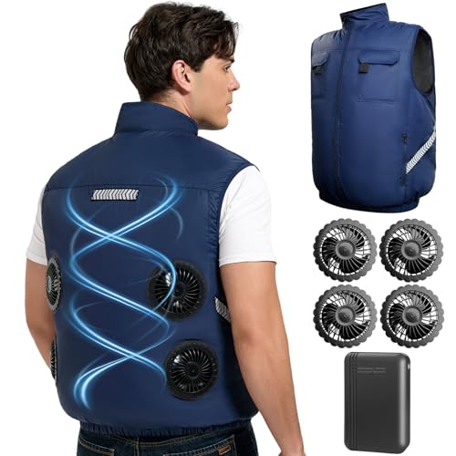 Foiueyga Cooling Vest for Men with Fans & Battery 7.4V