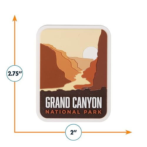 Imán para refrigerador Vagabond Heart Grand Canyon 3D miniatura 3