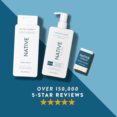 native deodorant  natural deodorant for men aluminum free with baking soda probiotics coconut oil and shea butter  sea salt amp cedar