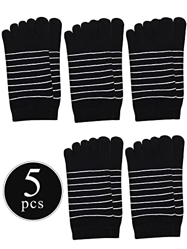 Sintege 5 Pairs Stripe Toe Socks Colorful Finger Socks for Women Girl Supplies2