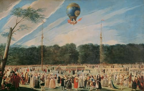 Tableau Montgolfière à Aranjuez Carnicero Impression Toile Chambr