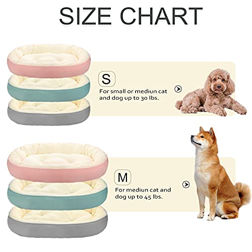 HAWSON Dog Bed for Large Medium Small Dogs, Durable Warm Dog Bed, Washable Sleeping Puppy Bed, Soft Calming Cat Beds for Indoor, Fits up to 5- 45 lbs Medium Small Dogs and Cats(24''/30'') Grey - Image 3