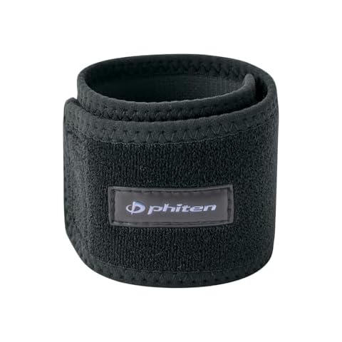 Phiten Metax Wrist and Ankle Wrap – Permeated with Aqua-Metals for Sports, Exercise, Workouts, Daily Wear for Men and Women - Pair, Black, One Size Fits Most Cover