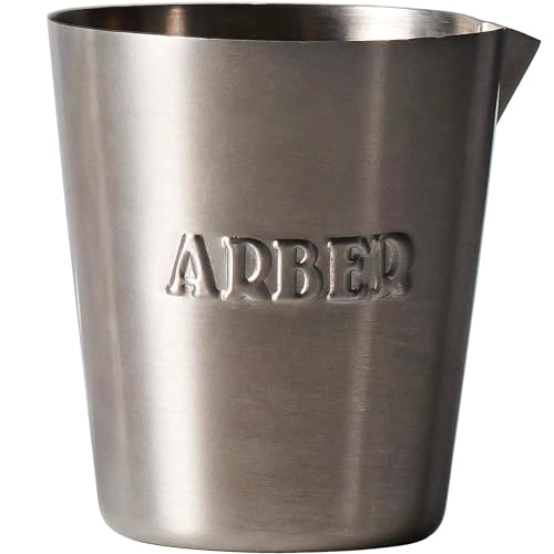 Vaso medidor de acero inoxidable 2 fl oz miniatura 1