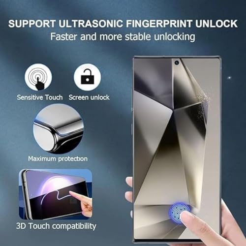 Image of TechTrendz Scratch Resistance Full Glue Edge to Edge UV Tempered Glass Screen Protector for Samsung Galaxy S24 Ultra 5G (2024)