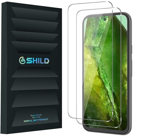 Image of Uyiton by SHILD - (Pack of 2) Tempered Glass Screen Protector for Google Pixel 8A | 9H Hardness | HD Clarity | Fingerprint Unlock Support | Edge-to-Edge Coverage | Easy Installation