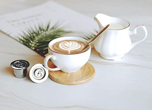 I Cafilas Refillable Capsules Stainless Steel Reusable Espresso Coffee Pods Compatible With Nespresso Originalline Brewers,I Cafilas Reusable Capsules With Coffee Tamper（1 Pod+1 Tamper） #TOP5