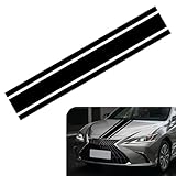 Sinytuto 1 PC Car Hood Sticker, 49' x 8.7' Racing Car Body Stripe Stick-on Decal,...