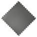 Produktbild Vario24 PVC Bodenfliese 1 m² (4Fliesen), extrem belastbar, Bodenbelag, Garagenboden, Industrieboden, nicht die Light Version (Leder-dunkelgrau)