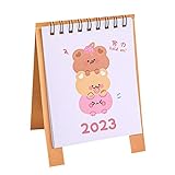 Saterkali Mini calendario da scrivania piccolo calendario 2022 a 2023 piano di gestione de...