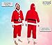 Christmas Adult Onesie - Santa, Snowman, Elf Costume - Holiday One Piece Cosplay Suit for Adults, Women and Men Stocking Gift