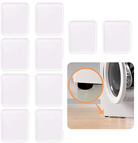 Non Slip Furniture Pads for Hardwood Floor/Rug, Heavy Duty Gripping Pads Furniture Leg Wood Floor Protectors, Silicone Gel Pads Clear, (10 Pack)