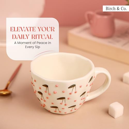 Image of Cups & Mugs - Coffee Mugs Set of 2 - Tea Cup - Ceramic Coffee Cup, Elegant Gift Pack, Microwave and Dishwasher Safe, Stylish Modern Design for Home & Office,PinkPop Cup