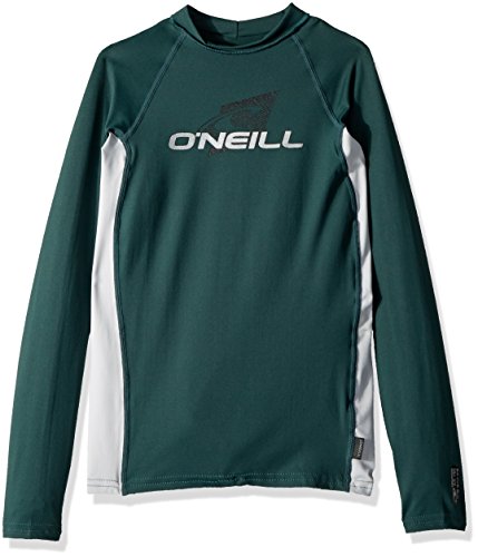 Image of O'Neill Youth Premium Skins Long Sleeve Rashguard, UPF 50+ Sun and Rash Protection, Buttery Soft Tight Fit
