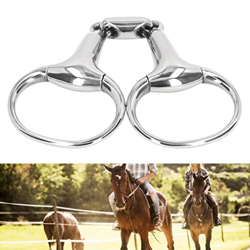 Snaffle bite 125mm résistant à l'usure avec maillon ovale pour une communication douce