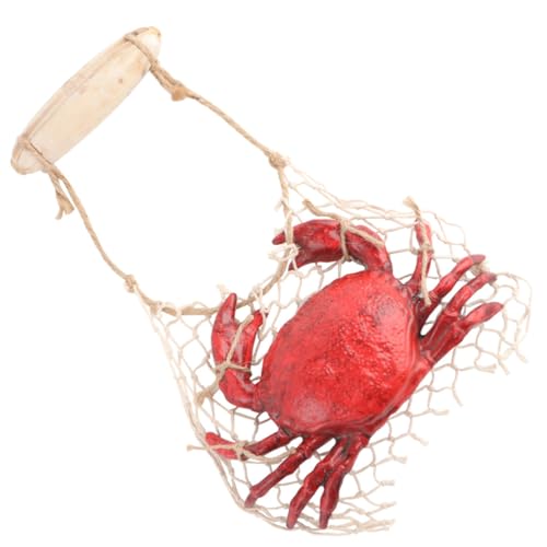 Sculpture créative de crabe réaliste rouge pour raviver vos souvenirs de vacances