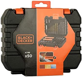 Black + Decker A7188 Drill and Screwdriver Bit Set 50-Piece