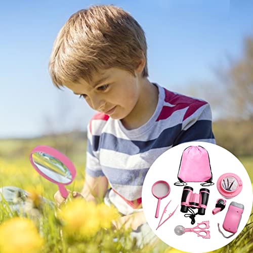 Fovolat exploração ao ar livre, binóculos brinquedo infant , lanterna, bússola, apito, lupa, mochila