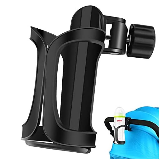 Portavasos de Bicicleta Rotación de 360 Grados,Portavasos para Cochecito Soporte de Botella para Bicicleta Cochecito Portavasos Tazas para Cochecito para Cochecitos,Bicicletas,Silla de Ruedas