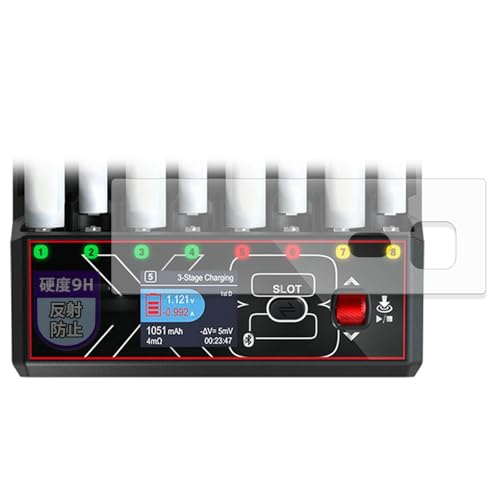 MotoMoto �t�B���� HITEC AA/AAA Charger X8 Advanced EX Pro �p �K���X�t�B���� (�ɔ� �t�@�C�o�[) �ی�t�B���� ���˒ጸ ���{��