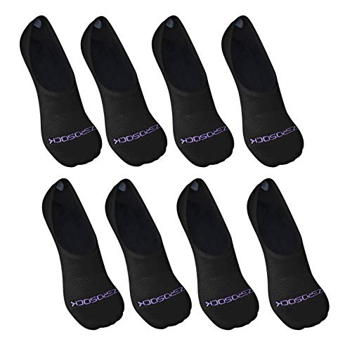 ZeroSock Bamboo Viscose Super Low Invisible Socks With Mesh Ventilation with Anti-Slip Gel Heel Grip (4 Pairs Per Box)4