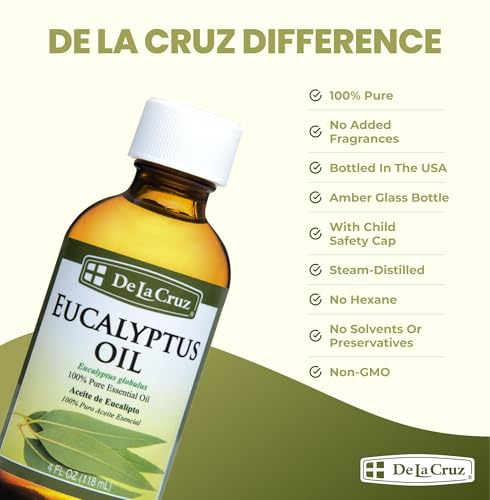 Aceite Esencial de Eucalipto De La Cruz 4 FL OZ miniatura 3