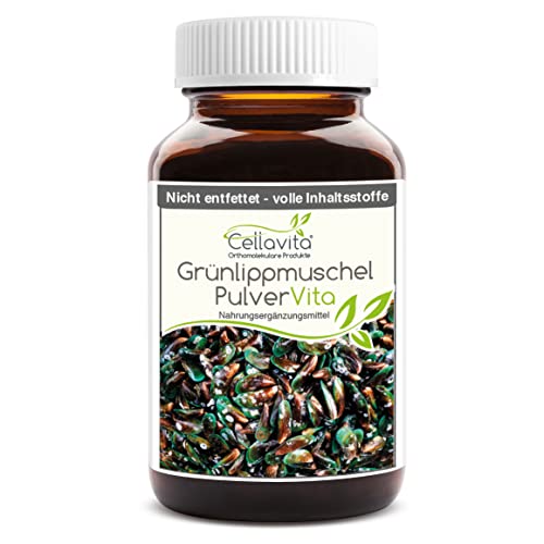 Cellavita Polvo de mejillón verde Vita (no desengrasado) Cápsulas por dosis diaria | (150 cápsulas) Cover